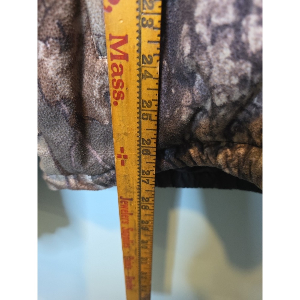 Realtree Hardwoods 20-200 Reversible Camo Fleece Quarter Zip Jacket Mens XL - Picture 7 of 8